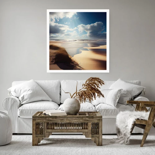 Poster - Beach, Wild Beach - 40x40 cm