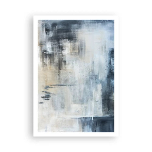 Poster - Behind the Curtain of Blue - 70x100 cm