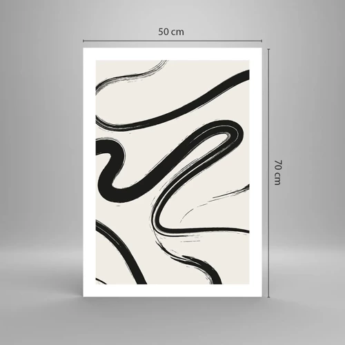 Poster - Black and White Fancy - 50x70 cm