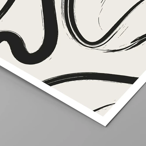 Poster - Black and White Fancy - 50x70 cm