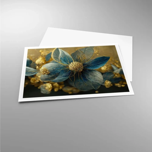 Poster - Blossoming in Gold - 100x70 cm