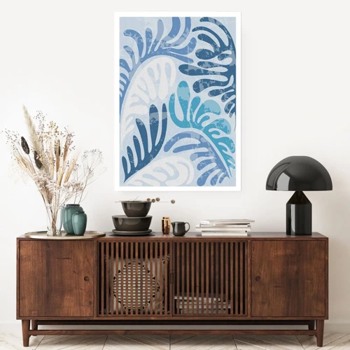 Poster - Blue Ferns - 40x50 cm