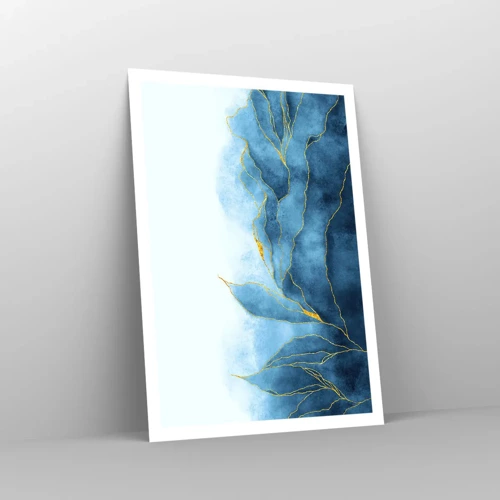 Poster - Blue In Gold - 70x100 cm