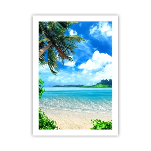 Poster - Blue Tropics - 50x70 cm