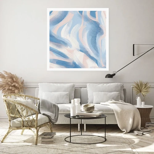 Poster - Blue Waves - 30x30 cm