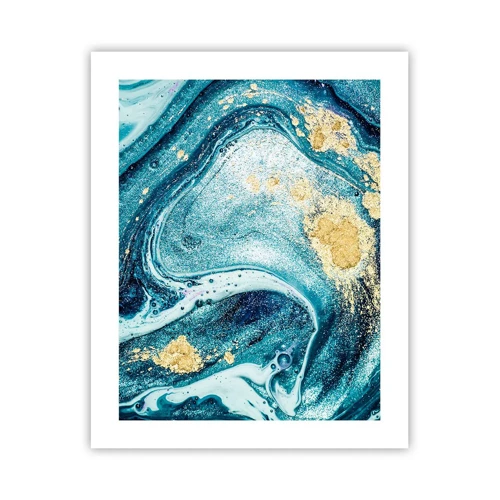 Poster - Blue Whirl - 40x50 cm