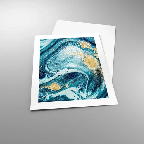 Poster - Blue Whirl - 40x50 cm
