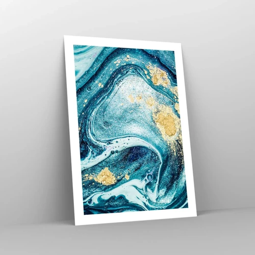 Poster - Blue Whirl - 50x70 cm