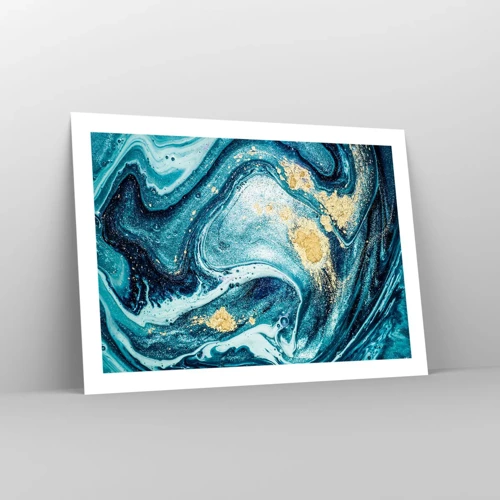 Poster - Blue Whirl - 70x50 cm