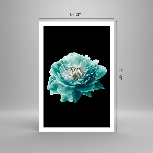 Poster - Blue and Gold Petals - 61x91 cm