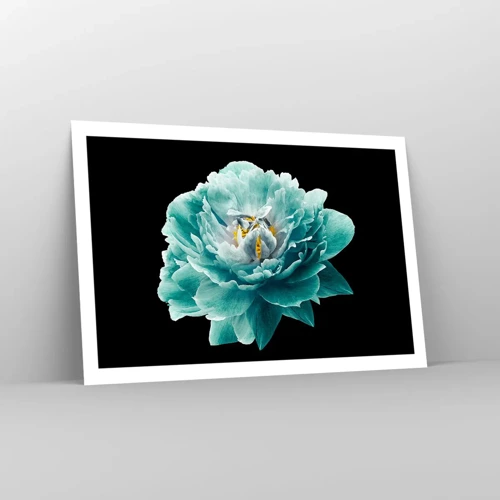 Poster - Blue and Gold Petals - 91x61 cm