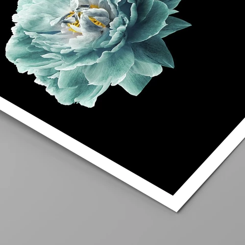 Poster - Blue and Gold Petals - 91x61 cm