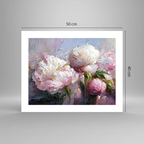 Poster - Bouquet Bubbling with Life - 50x40 cm
