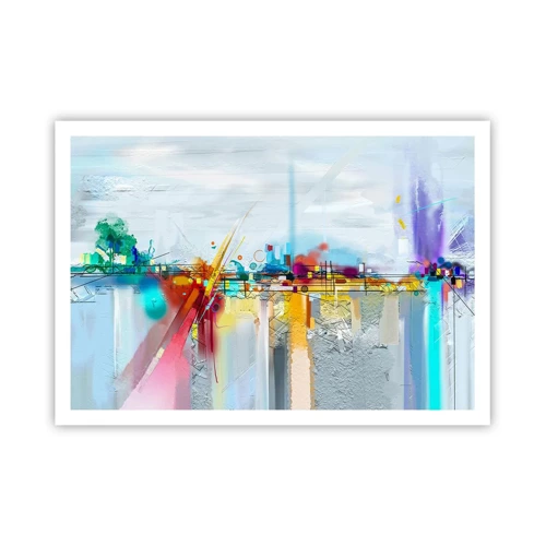 Poster - Bridge of Joy over the River of Life - 100x70 cm