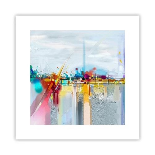 Poster - Bridge of Joy over the River of Life - 30x30 cm