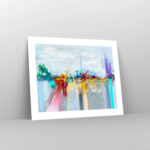 Poster - Bridge of Joy over the River of Life - 50x40 cm