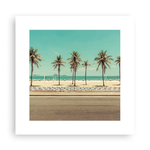 Poster - By the Beach - 30x30 cm