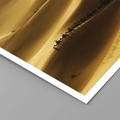 Poster - Caravan on the Waves of a Desert - 50x70 cm