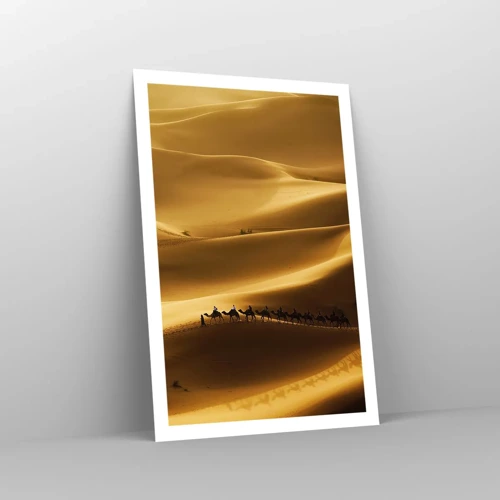 Poster - Caravan on the Waves of a Desert - 61x91 cm