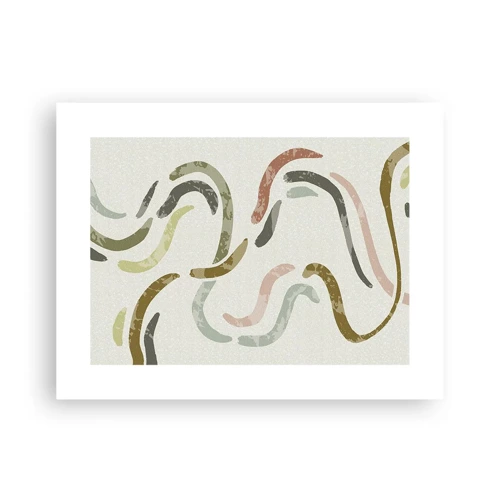 Poster - Cheerful Dance of Abstraction - 40x30 cm