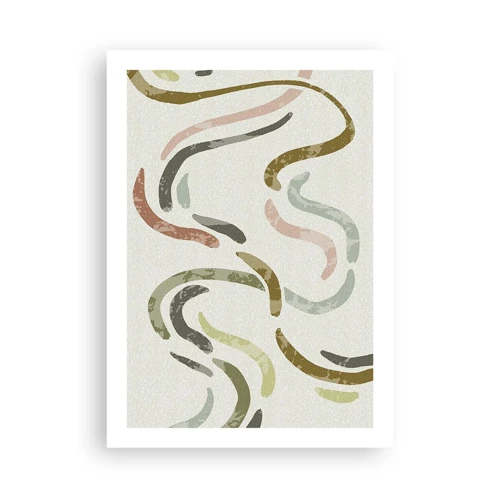 Poster - Cheerful Dance of Abstraction - 50x70 cm