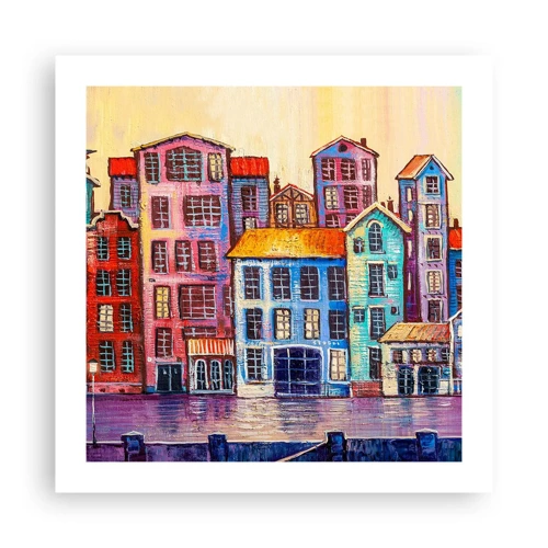 Poster - City Like From a Fairytale - 50x50 cm