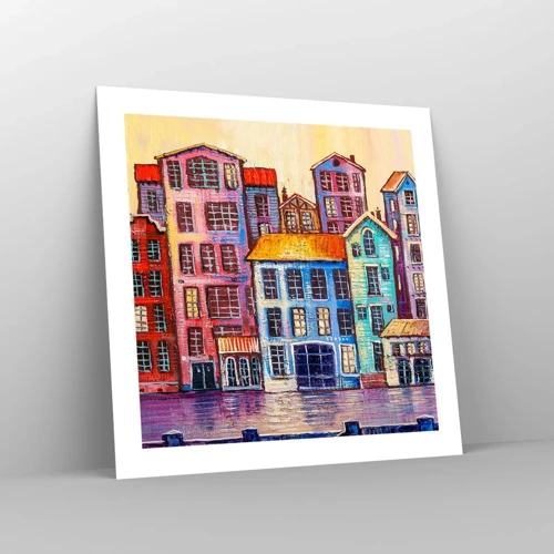 Poster - City Like From a Fairytale - 50x50 cm