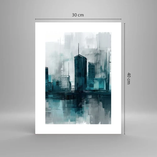 Poster - City in the Colour of Rain - 30x40 cm