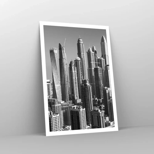 Poster - City over a Desert - 70x100 cm