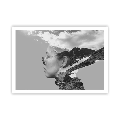 Poster - Cloudy Portrait - 100x70 cm