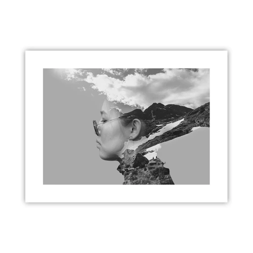 Poster - Cloudy Portrait - 40x30 cm