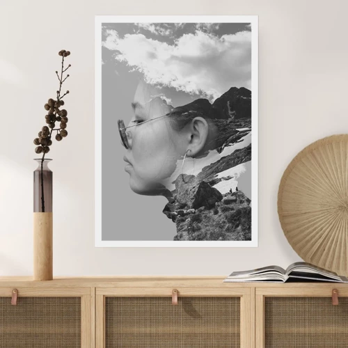 Poster - Cloudy Portrait - 50x70 cm