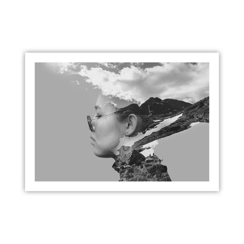 Poster - Cloudy Portrait - 70x50 cm