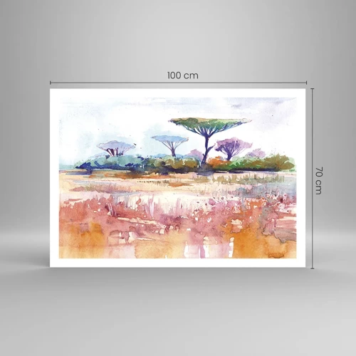 Poster - Colour of Savannah - 100x70 cm