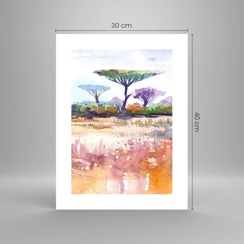 Poster - Colour of Savannah - 30x40 cm