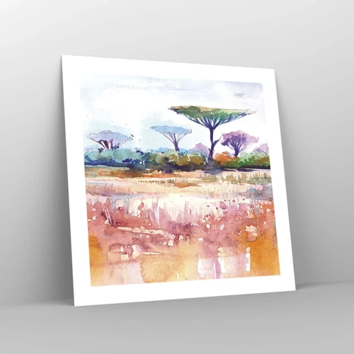 Poster - Colour of Savannah - 50x50 cm