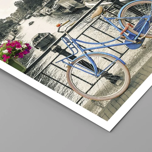Poster - Colour of a Street in Amsterdam - 50x70 cm