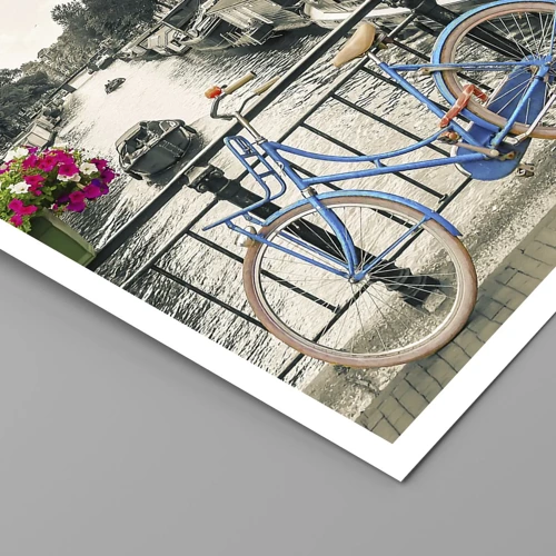 Poster - Colour of a Street in Amsterdam - 70x50 cm