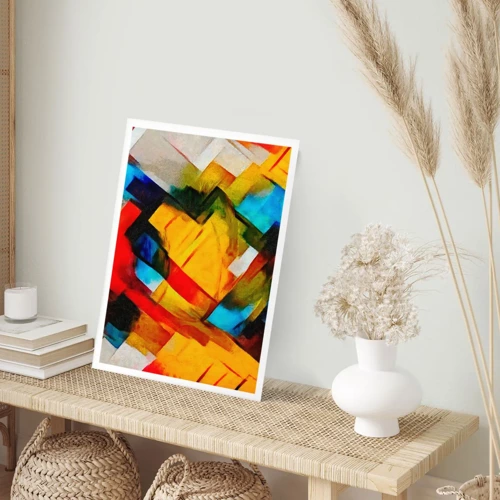Poster - Colourful Quilt - 40x50 cm