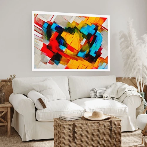 Poster - Colourful Quilt - 70x50 cm