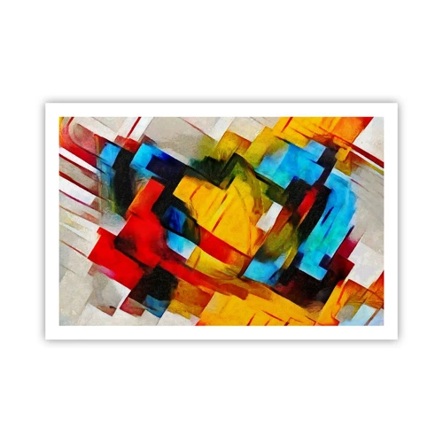 Poster - Colourful Quilt - 91x61 cm