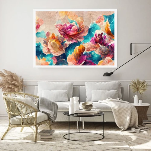 Poster - Colourful Splendour of a Bouquet - 100x70 cm