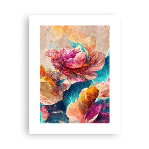 Poster - Colourful Splendour of a Bouquet - 30x40 cm