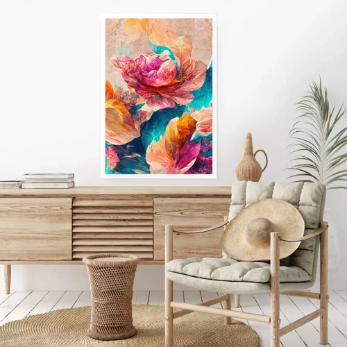 Poster - Colourful Splendour of a Bouquet - 30x40 cm