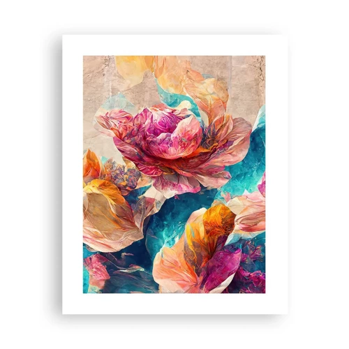 Poster - Colourful Splendour of a Bouquet - 40x50 cm