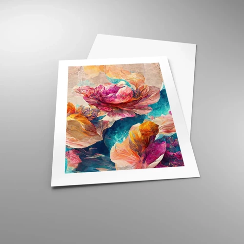 Poster - Colourful Splendour of a Bouquet - 40x50 cm