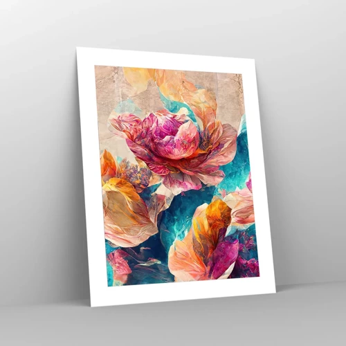 Poster - Colourful Splendour of a Bouquet - 40x50 cm