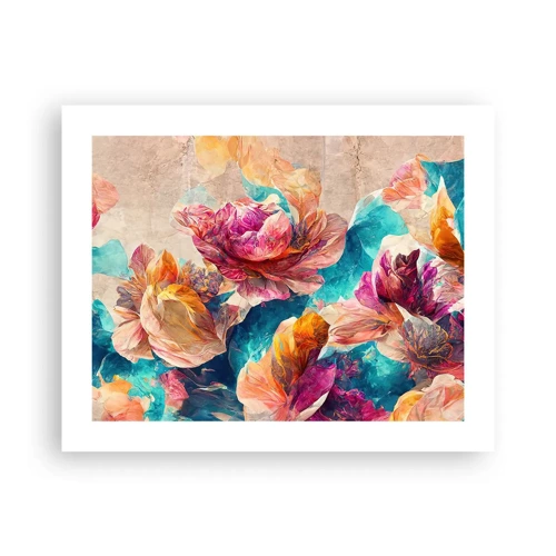 Poster - Colourful Splendour of a Bouquet - 50x40 cm