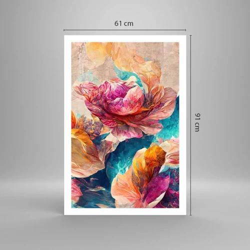 Poster - Colourful Splendour of a Bouquet - 61x91 cm