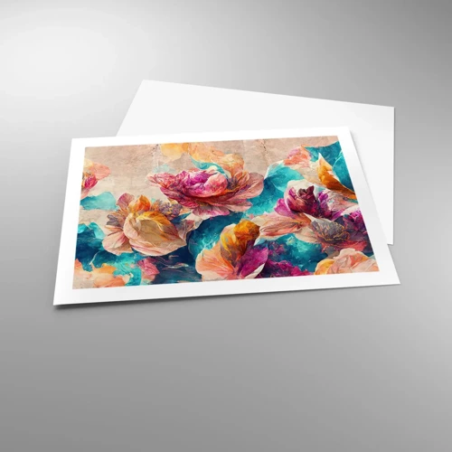 Poster - Colourful Splendour of a Bouquet - 70x50 cm